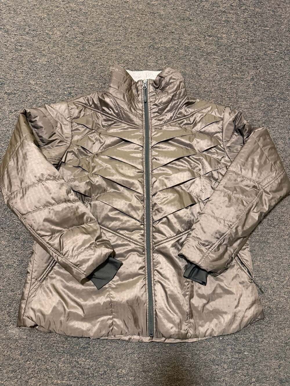 Columbia Women's Interchange Omni-Heat Puffer Jacket in Bronze 1X